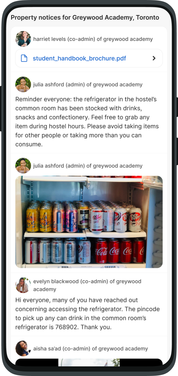 Iris app property notices